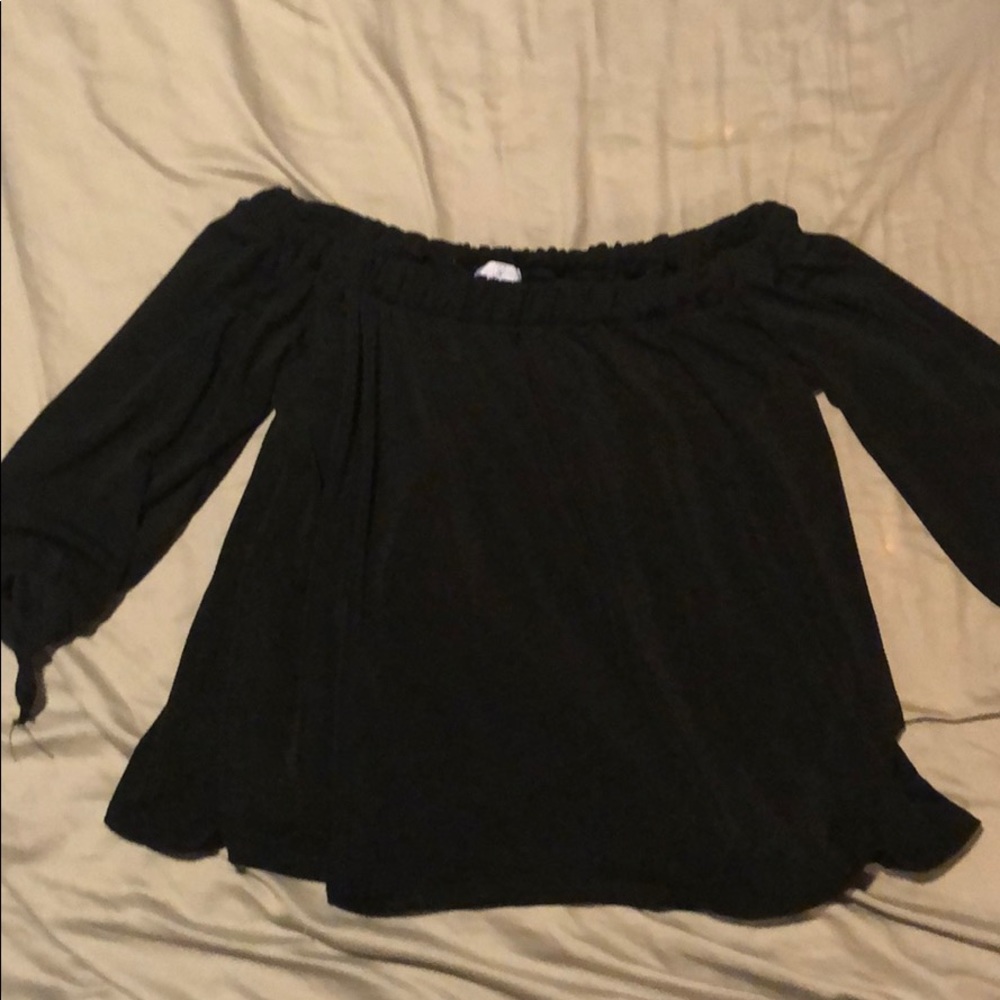Off The Shoulers Black Blouse, Never Worn Before